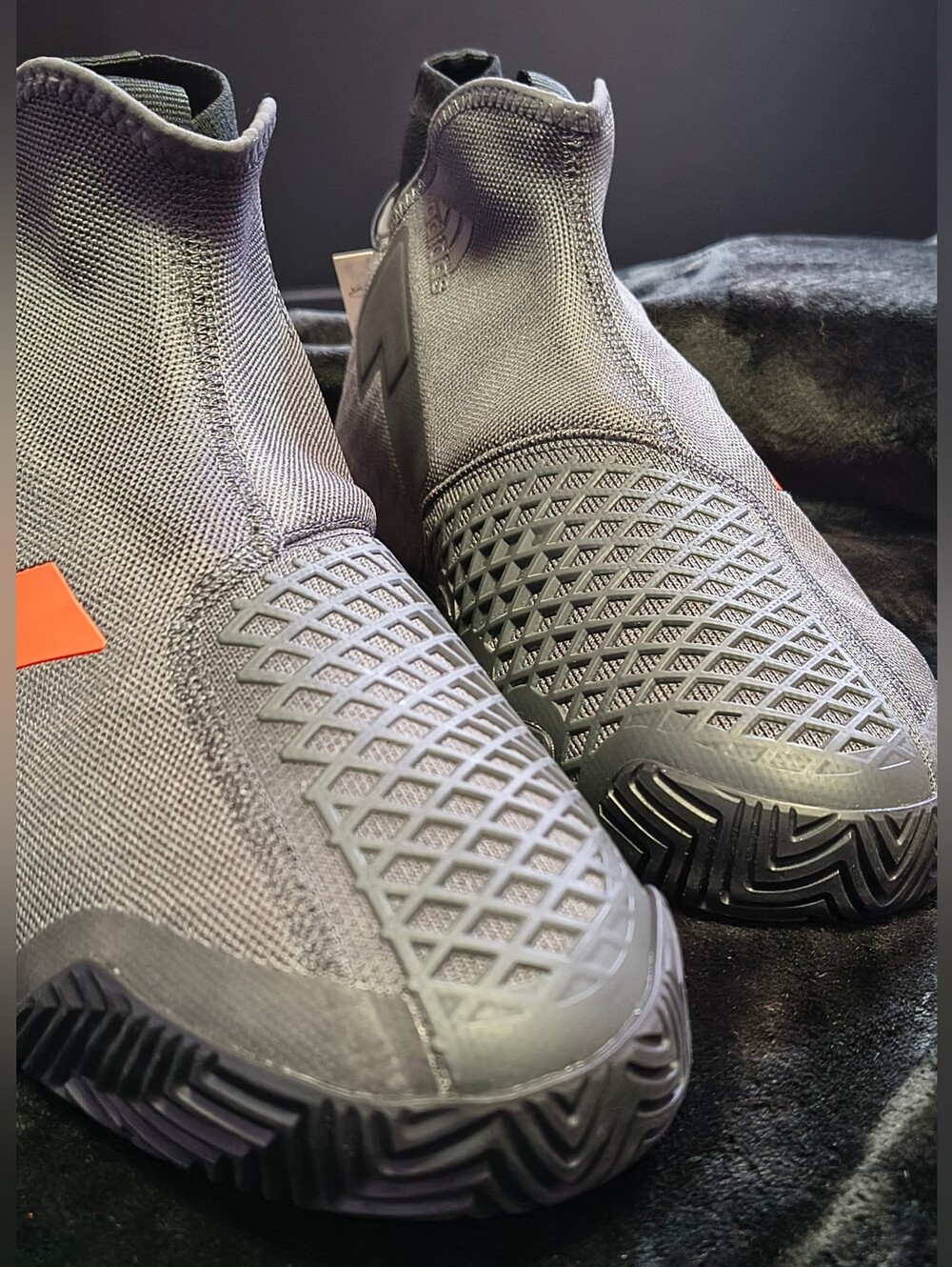 *NWT** (ADIDAS) --Stycon-- 'Grey True Orange'... - Picture 3 of 9